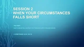 When Your Circumstances Fall Short | Sunday Morning Devotion | 12/14/2025