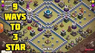 9 ways to 3 star th13 island bases ( Hogs,drags,bats,bowlers,miners,e-drags)