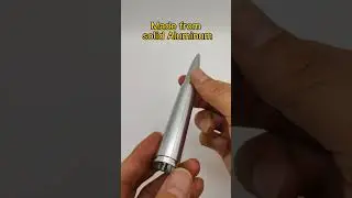 CNC Machined solid aluminum bullet model