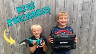 Seesii 4 inch Mini Battery Chainsaw Review!!