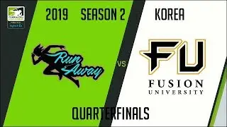 RunAway vs Fusion University (Part 2) | OWC 2019 Season 2: Korea [Quarterfinals]