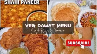 Veg Dawat Special Menu | स्टार्टर्स से मिठाई तक | Veg Dawat Full Menu | Perfect for Guests