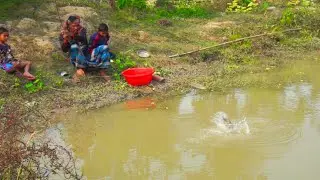 Hook Fishing | Traditional Hook Fishing | Best Fishing Video in Village @ABTVbd