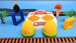 hatchems bird egg and train play | for kids play doh