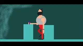 Flate Design Side Character illustration  #gfxtrainer #illustrator #vectordesign #shortvideos