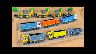 JCB 5CX and Tata truck 2518 parking video | tractor jcb video | jcb video | jcb tractor cartoon