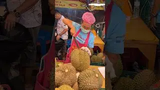 Durian Lover! Unboxing Thai Giant Durian -  Fruit Cutting Skills