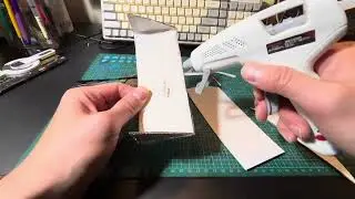 Making a case for my glasses on my wall from cardboard