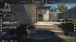 SK FALLEN LAST SECOND DEFUSE AWP 3k w/ 1v2  vs G2 Inferno @ ESL COLOGNE 2017