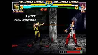 BTW MUGEN - UMK3 Scorpion (me) vs. KoF98 Iori Yagami