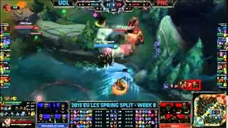 UOL Powerofevil Cassiopeia+ VS Fnatic Huni Lissandra Highlights {EPIC}   2015 EU LCS Spring W8D2
