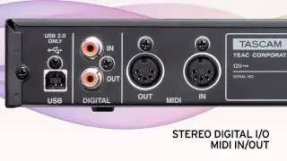 TASCAM US-1800 16-in / 4-out USB 2.0 Audio / MIDI Interface