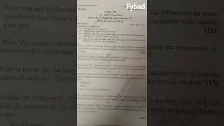 #101#fybed#unipune#questionpaper