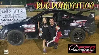 Fleming Family Racing adds Hattiesburg Speedway to the WIN List!/ HUGE FLIP