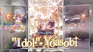 Idol🥀 (Yoasobi) ML Typography Preset Alight Motion & Capcut Template - Rose Editzy🥀