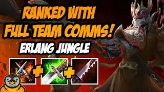 FULL TEAM COMMS IN RANKED! | ERLANG JUNGLE | GM SMITE
