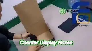 foldable retail cardboard counter paper display box stands custom logo for promotion