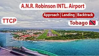 Cockpit POV - epic Airbus A330 ✈️ Landing in Tobago! 🇹🇹(TAB/TTCP) 🌴✈️🔥 A.N.R. Robinson INTL. Airport