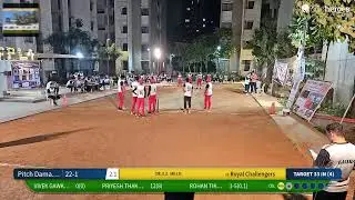Pitch Damagers vs Royal Challengers Live Cricket Match | Fontana Premier League Season-4 - Men Live