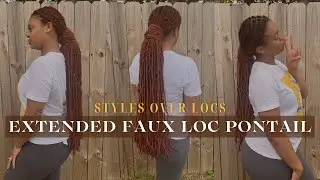 Extension Loc Ponytail | Faux Locs over Locs