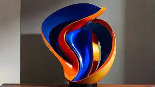Blender with Stable Diffusion XL Tutorial - Abstract sculpture art