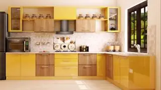 L - Shaped Modular Kitchen Designs & Layouts by Scale Inch