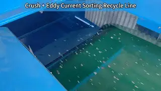 Metal & Plastic Separation from Bottle Caps | Crusher + Eddy Current Separator