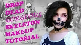Easy Halloween Skeleton Makeup tutorial