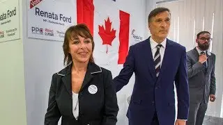 FORD NATION HAT TRICK?: PPC leader Maxime Bernier visits Renata Ford&rsquo;s campaign office