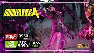 Borderlands 4: Bad@ss Graphics in 4k | RTX 5090 + R9 9950x3D | No Commentary