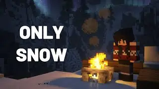 Minecraft but the Entire World is Covered in Snow