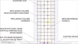 26 Concrete Column Jacketing Footing Foundation Support Detail1