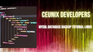 How to make a MySQL Database Backup in Linux Server(Ubuntu) - CEUNIX Developer