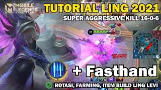 TUTORIAL LING BUAT PEMULA CARA BELAJAR ROTASI, FARMING, ITEM BUILD HERO LING | LING GAMEPLAY | MLBB