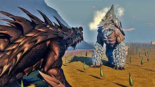 Raigar vs Glacialith Battle | Kaiju Universe