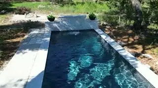 Modern Lap Pool with Integrated Spa
