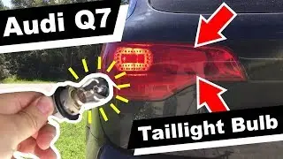 Как заменить лампу в заднем фонаре Audi Q7. Замена заднего фонаря своими руками. Модель 2007 года.
