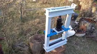 Presă hidraulică 10t construita acasă (homemade .)