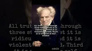 Arthur Schopenhauer philosophy quotes about truth #philosophy #schopenhauer