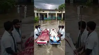 bride and groom in flood | thunderstorm | heavy rain | #youtubeshorts