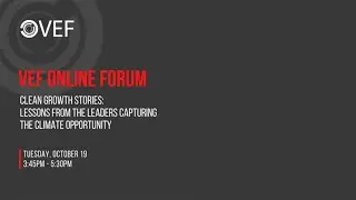 VEF Online Forum: Clean Growth Stories