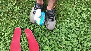 Cleaning Brooks Ricochet Running Shoes And Nike Insoles With Bleach- Just For Fun