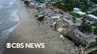Nicole damages buildings in Florida weeks after Hurricane Ian struck state