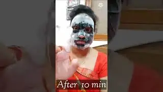 Nykaa Bubble Sheet Mask Review #Nykaabubblefacesheetmaskreview #shortvideo #skincare #Nykaaskincare