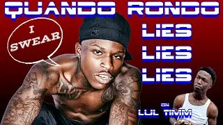 Quando Rondo vs Lil Tim Who's Telling the Truth Crack Reacts