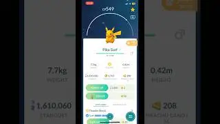 💧Shiny Surf Pikachu💧 #pokemongo #rare #pikachu #surf #shorts