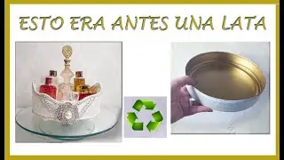 #DIYComo Convertir una Lata de Galletas en un Elegante y Decorativo organizador De Perfumes. ♻️