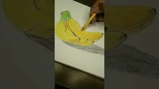 Banana drawing colour | Yellow Fruit | Yellow colour