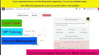 $50 To $562 Profits   Secret Trading Deriv com   99% Winning Strategy 2022   Deriv Algorithms 2022