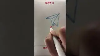 proof that simple= beautiful |easy plane drawing  #art #drawing✨